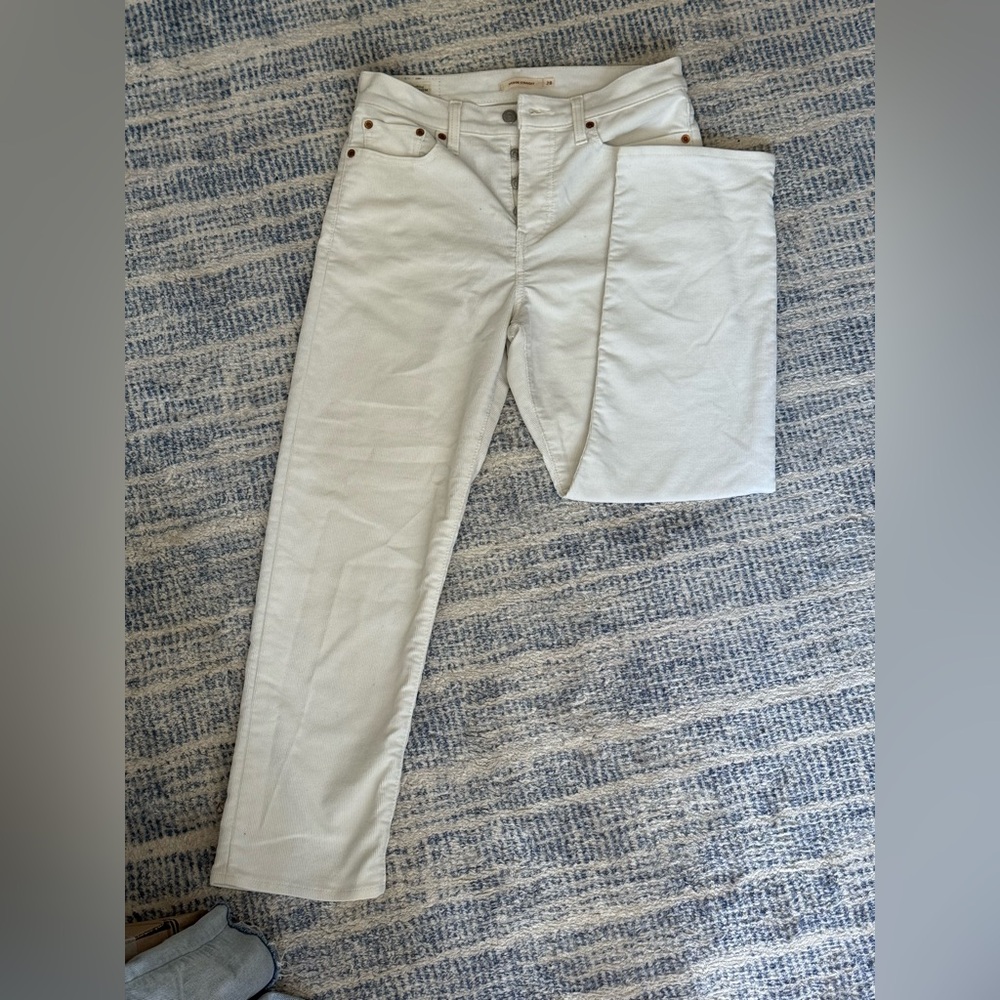 Levi's Premium off white Wedge Straight Jeans